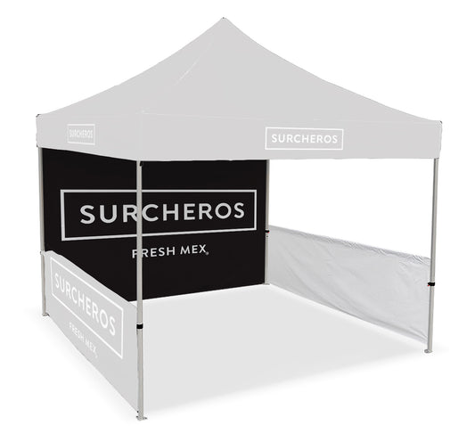 Back Wall for 10' x 10' Pop Up Event Tent-Black