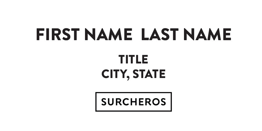 EXECUTIVE Name Badge Minimum Order Quantity for Each Name is 2 pieces