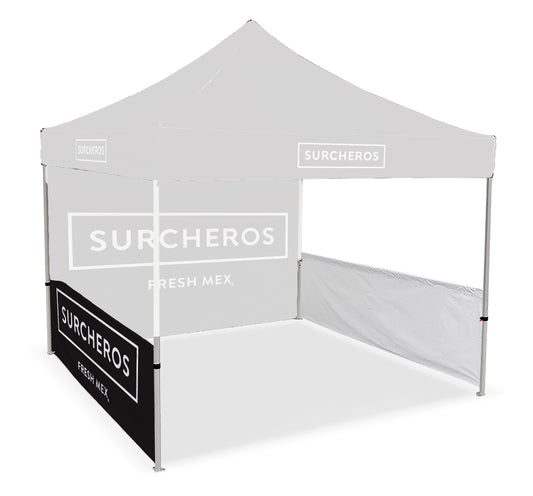1/2 height side walls for 10' x 10' Pop Up Event Tent-Black