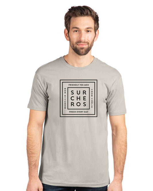 Retail SHORT Sleeve Tee Shirt-Silver Gray