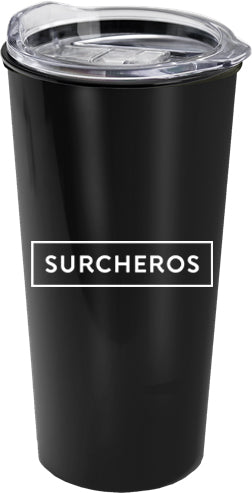 Double Wall Polypropylene Tumbler with Clear Slider Lid 18 Ounce.
