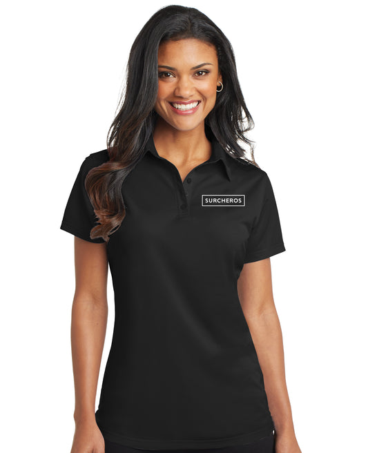 Women's Manager Polo Shirt-Black